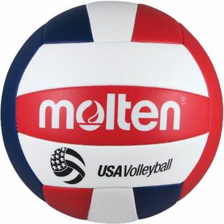 Molten Camp Rekreativ volleyball r?d/hvid/bl? (MS500-3) Officiel st?rrelse og v?gt