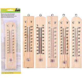 Analogt thermometer i træ