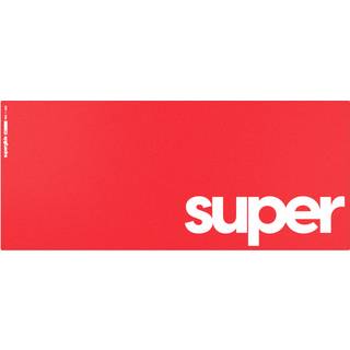 Superglide Glas Musemåtte - Supersize - XXL - Rød
