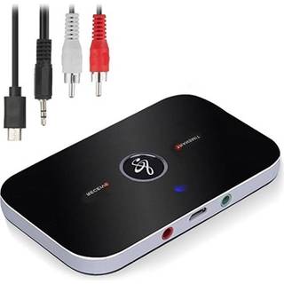 2-i-1 Bluetooth 5.0 Audio Transmitter / Modtager B6 - Sort