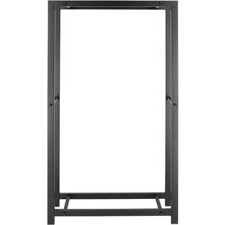 Kaminholzregal Feuerholzregal Brennholzregal Metall Schwarz 148 cm