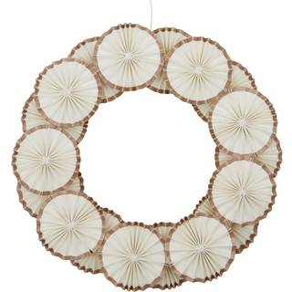 House Doctor Rosette Wreath Ø34 Cm - Julepynt Bomuld Off-White - 202742022