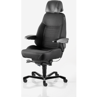 KAB Seating Executive 24-timers kontorstol i sort tekstil