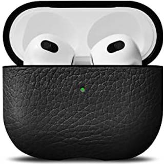 Woolnut AirPods (3. gen.) Ægte Læder Case - Sort