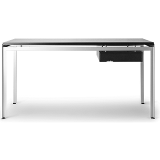 Carl Hansen - PK52A - Skrivbord, Svartlackad Ek, Svart pulverlack - Skriveborde - Poul Kjærholm - Sort - Metal/Træ