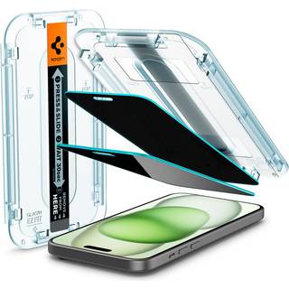 Spigen Glass tR EZ Fit (Privacy) 2 Pack - Transparency - iPhone 16/15 Plus