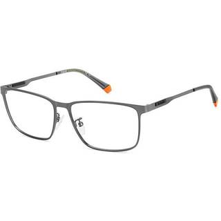 Polaroid Mand PLD D494/G R80 Optiske stel Metal Uigennemsigtig mørk rutenio Firkantet