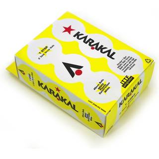 Karakal 1 stjerne bordtennis 40 mm poly startbolde Pakke med 6 - hvid