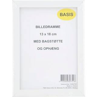 Ramme i hvid - 13x18 cm (På lager i butik)