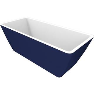 Marstal fritstående badekar, mat blå - 170 x 75 cm