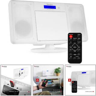 Stereoanlæg / Mini Hi-Fi anlæg med CD-afspiller, FM Radio, Bluetooth og USB, 50