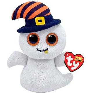 Ty Beanie Boo Nightcap - White Ghost With Witches Cap - 6 """"