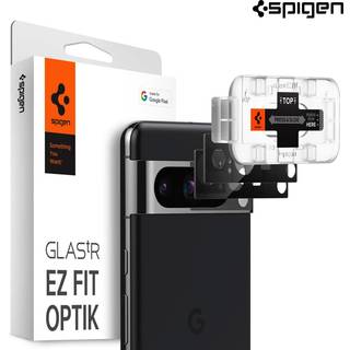 Spigen Glass tR EZ Fit Optik Black 2 Pack - Google Pixel 8