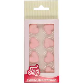 Sukker Dekorationer Hjerter sæt/8, FunCakes