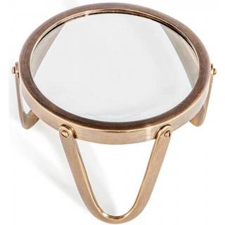 Magnifying Glass Standing Brass