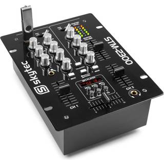 DJ Mixer STM-2300 2-kanals med EQ, Crossfader og USB/MP3-afspiller TILBUD kanal