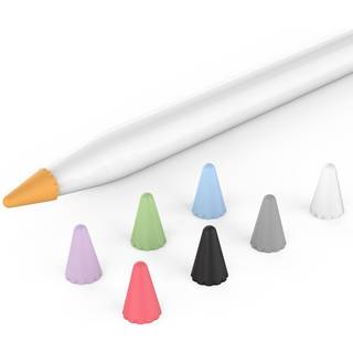 Apple Pencil 1 & 2. Gen Pen Tip Cover 8 Stk. i Flere Farver