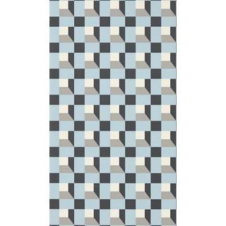 Blocks Cornflower/Black Earth/Sketched - HQN3112944