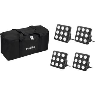 Eurolite Set 4x LED Party Panel RGB+UV + Soft-Bag TILBUD NU
