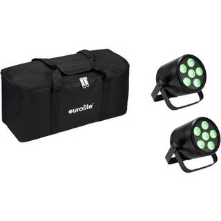 Eurolite Set 2x AKKU PAR 6 QCL + Soft-Bag TILBUD NU