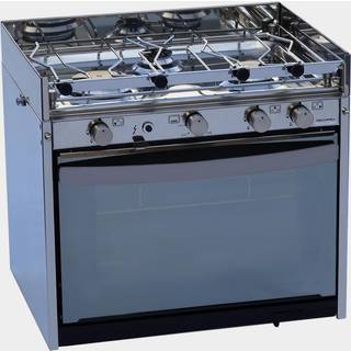 Gaskomfur med ovn Techimpex Mariner 3, med gnisttænding, 3 plader / 1 ovn / 1 grill
