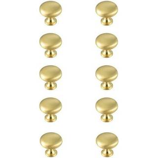 Cadon 1.2 """" Diameter b?rstet guld svampeknap multipack (s?t af 10)