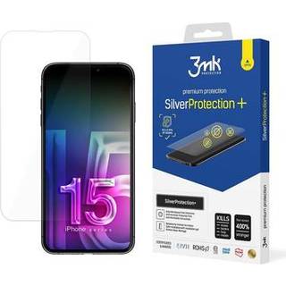 iPhone 15 Pro 3MK SilverProtection+ Antimikrobiel Skærmbeskytter - Klar