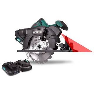 VONROC Rundsav 20V - 150mm | Inkl. 2x 2.0Ah akku og oplader