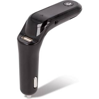 Setty Bluetooth FM-sender / Biloplader USB-A 2.1A - Sort