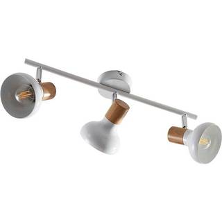 Lindby loftspot Fridolin, 50 cm, 3 lyskilder, hvid, metal