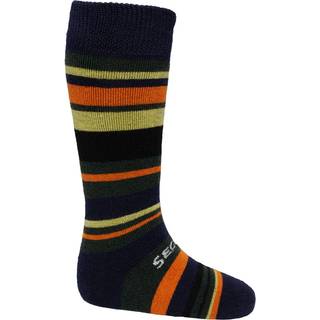 SEGER Kids Racer Skistrømper Børn - Marine / Orange - Marine / Orange / 22-24