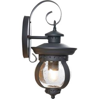 Lindby udendørs væglampe Farley, 40 cm, mørkegrå, IP44, E27