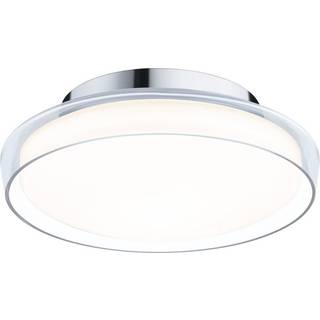 Paulmann Luena LED-loftslampe IP44 krom Ø25cm