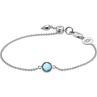 Izabel Camille Prima Donna Sterling Sølv Armbånd med Blå Krystal