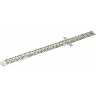 Måleværktøj/stållineal 160 mm