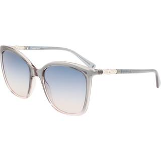 LONGCHAMP Unisex LO710S 425 Solbriller Plast Grå Blå Cat Eye Fotokromatisk