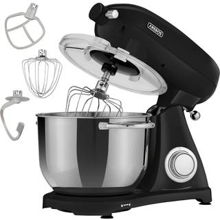 Arebos® Retro Køkkenmaskine 3000W 6L - Æltemaskine med 6L røreskål i rustfrit stål, med tilbehør