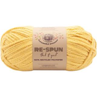 Lion Brand Yarn 843-157c Re-spun tyk og hurtigt garn solskin