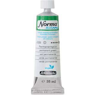 Schmincke Norma Blue vandopløselig oljemaling 35 ml Permanent green 21508