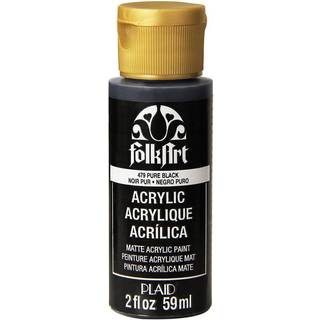 Folkeart akrylmaling i forskellige farver (2 fl oz) 479 ren sort