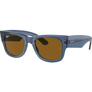 Ray-Ban RB0840SF Mega Wayfarer Asian Fit 668073 52 Solbriller Mænd Blue - Transparent Blue - 52mm