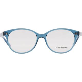Ferragamo Kvinde SF2911 431 Optiske stel Acetat Blå Rund