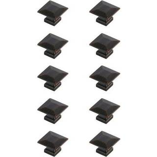 Cecil 1.3 """" Oil-rubbed Bronze Square Knob Multipack (S?t p? 10)