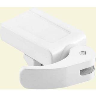 Prime-line U 10547 7/8 in. Hvidmalet Diecast Vinyl Patio Door Lock med justerbar (enkelt pakke)