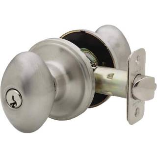 Copper Creek EK2040SS Egg Door Knob Keyed Entry Funktion 1 Pack i satin rustfrit