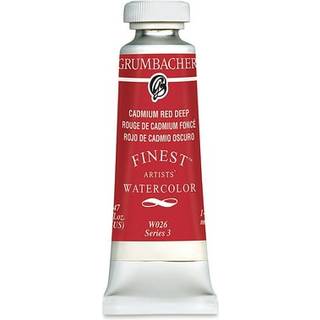 Grumbacher fineste akvarelmaling 14 ml/0,47 oz cadmium r?d dyb