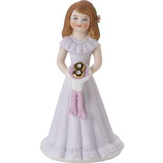 Enesco vokser op piger brunette alder 8 porcel?nsfigur 4.5 gylden pink