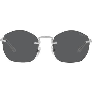 VOGUE EYEWEAR Mand VO4216S 323/87 Solbriller Metal Sølv Grå Geometrisk Normal - Sølv