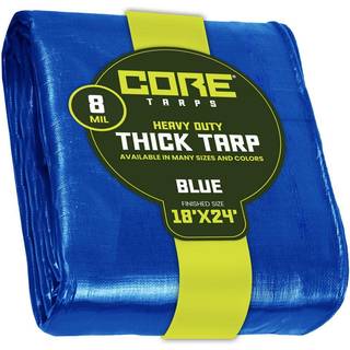 Kerne tarps Heavy Duty 8 Mil Tarp Cover Vandtæt UV -resistent Rip and Tear Proof Poly Tarpaulin med forstærkede kanter til tagcamping Patio Pool
