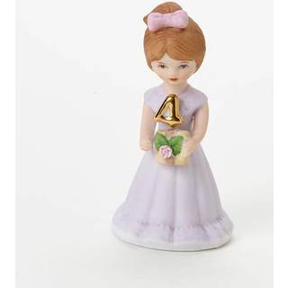 Enesco vokser op piger brunette 4 porcel?nsfigur 3,5 hvid hvid